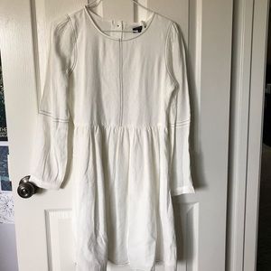 white long sleeve dress